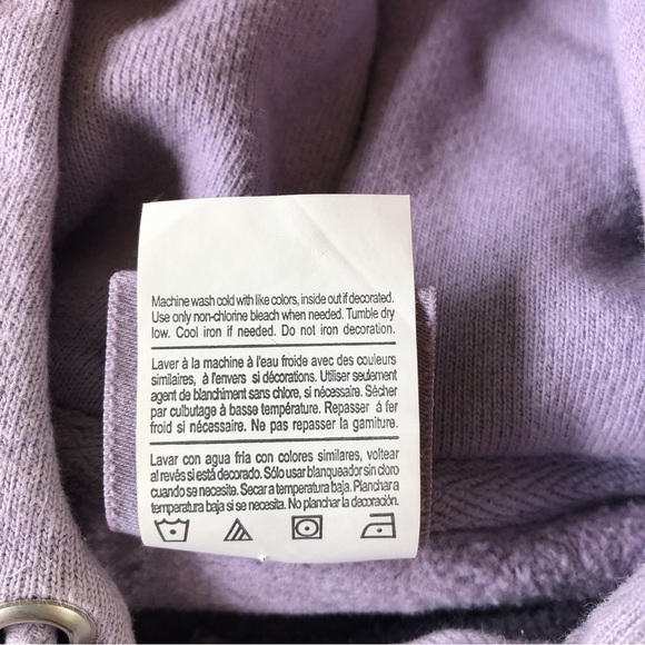 Champion Reverse Weave Womens Hoodie Size M Mauve with full spell out logo - Picture 13 of 15